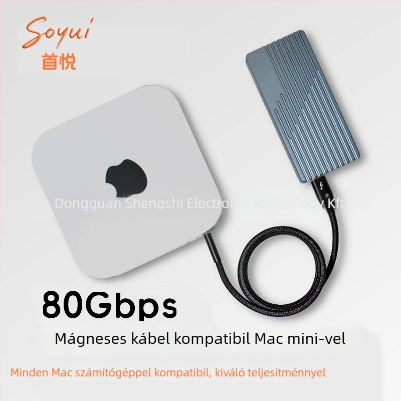 Thunder 5 mágneses telefon töltőkábel – USB adatkábel, 240W max, rézmag ezüstbevonattal, 190 g