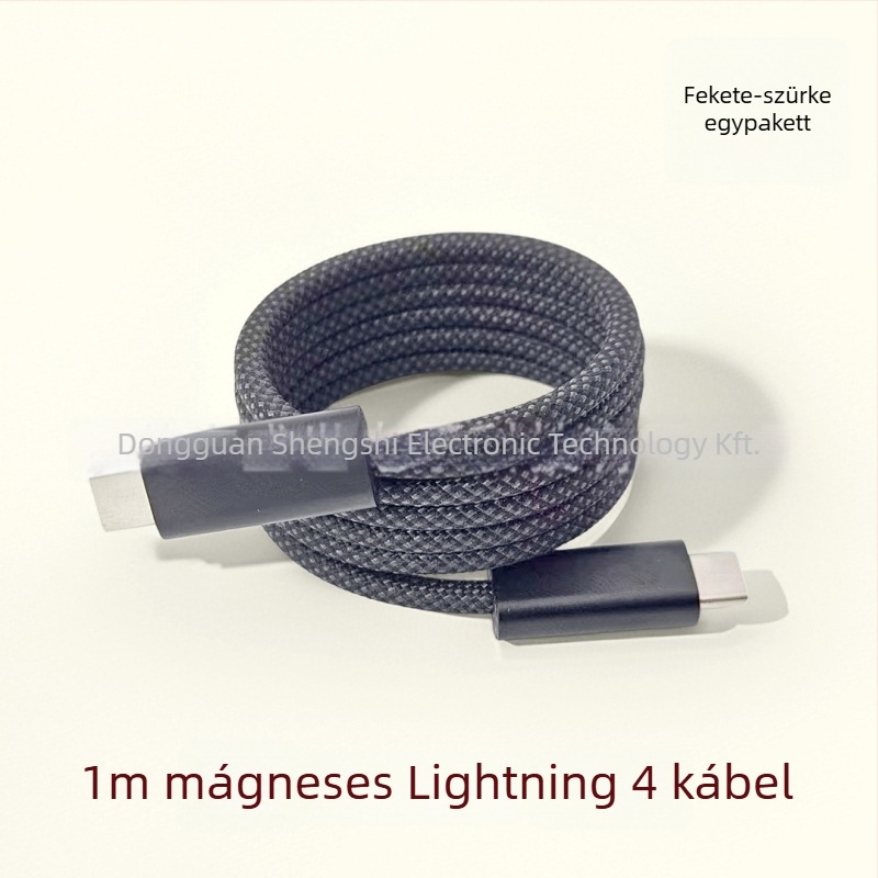 Thunder 5 mágneses telefon töltőkábel – USB adatkábel, 240W max, rézmag ezüstbevonattal, 190 g