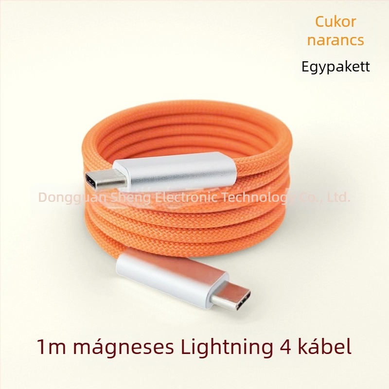 Thunder 5 mágneses telefon töltőkábel – USB adatkábel, 240W max, rézmag ezüstbevonattal, 190 g