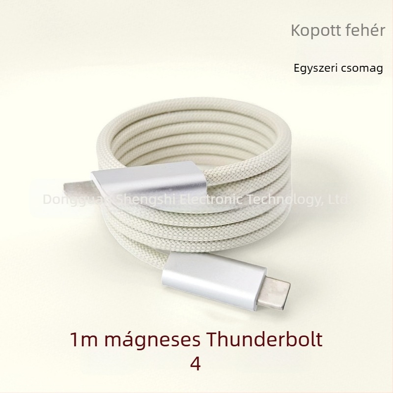 Thunder 5 mágneses telefon töltőkábel – USB adatkábel, 240W max, rézmag ezüstbevonattal, 190 g
