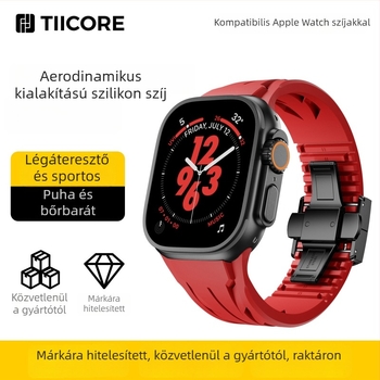 tiicore Szilikon sportszíj Apple Watch Ultra 2-hoz – divatos, kompatibil Ultra 2-vel