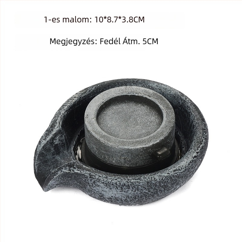 Szökőkút dísz műgyantából, rockery dizájn kőműves koronggal, Dasheng Process, kínai stílus