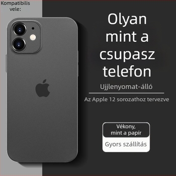 Ultra vékony matt TPU tok iPhone 12 Pro Max és iPhone 14 Pro Max készülékekhez, teljes kameravédelmet nyújtva, ütésálló