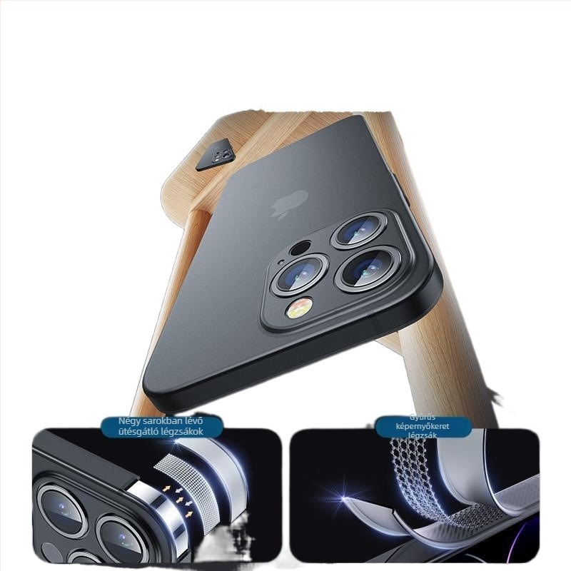 Ultra vékony matt TPU tok iPhone 12 Pro Max és iPhone 14 Pro Max készülékekhez, teljes kameravédelmet nyújtva, ütésálló