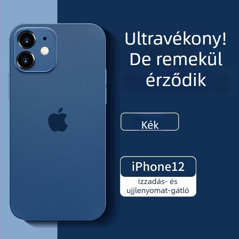 Ultra vékony matt TPU tok iPhone 12 Pro Max és iPhone 14 Pro Max készülékekhez, teljes kameravédelmet nyújtva, ütésálló