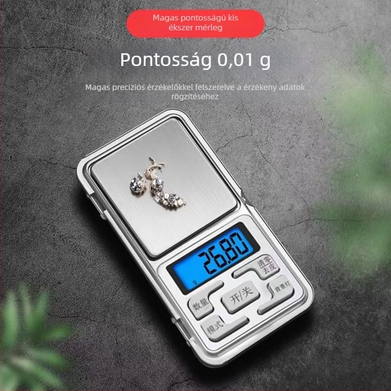 Háztartási magas pontosságú elektronikus mérleg, kompakt kiegyensúlyozó, Silver Wind márka, elektronikus mérés, többfunkciós, testreszabás elérhető