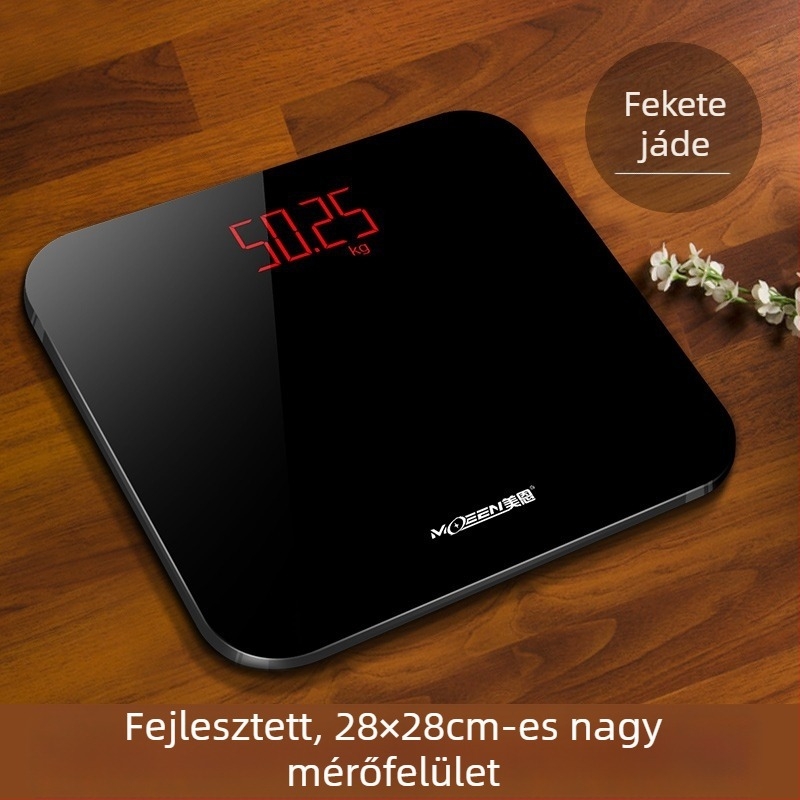 Meien USB-töltésű testsúlymérő – pontos testsúlymérés, zsírtartalom, kalória és nedvesség mérés 150 kg-ig