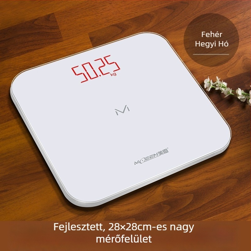Meien USB-töltésű testsúlymérő – pontos testsúlymérés, zsírtartalom, kalória és nedvesség mérés 150 kg-ig