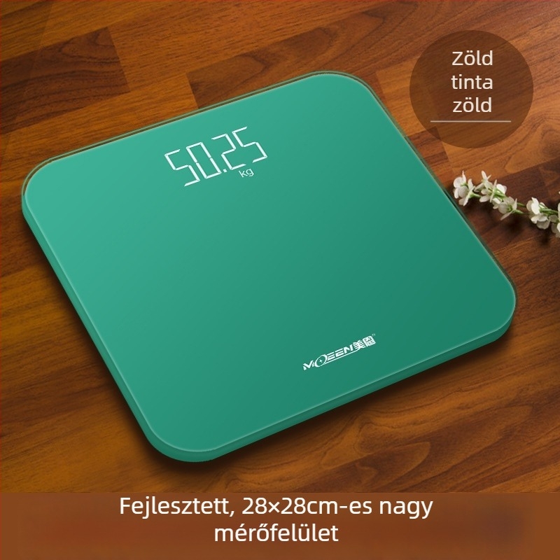 Meien USB-töltésű testsúlymérő – pontos testsúlymérés, zsírtartalom, kalória és nedvesség mérés 150 kg-ig