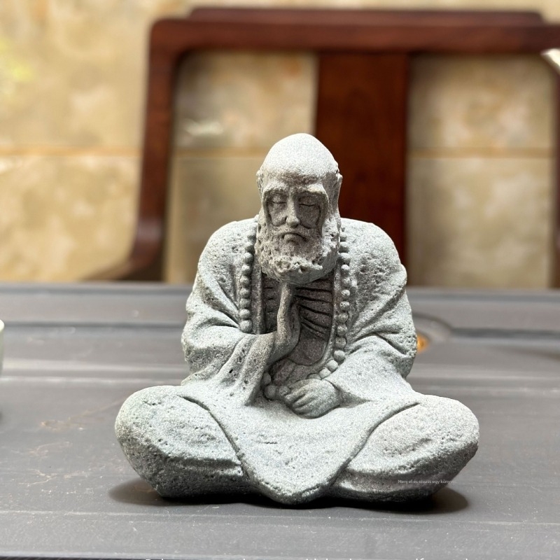 Kis meditáló Buddha dísz microtájhoz, műanyag és gyanta anyag, kínai stílus, kód Ltao690484384522