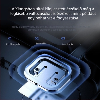 Xiangshan digitális mérleg otthoni használatra – testtömegmérleg intelligens egészségfunkciókkal, kompakt, akkumulátoros