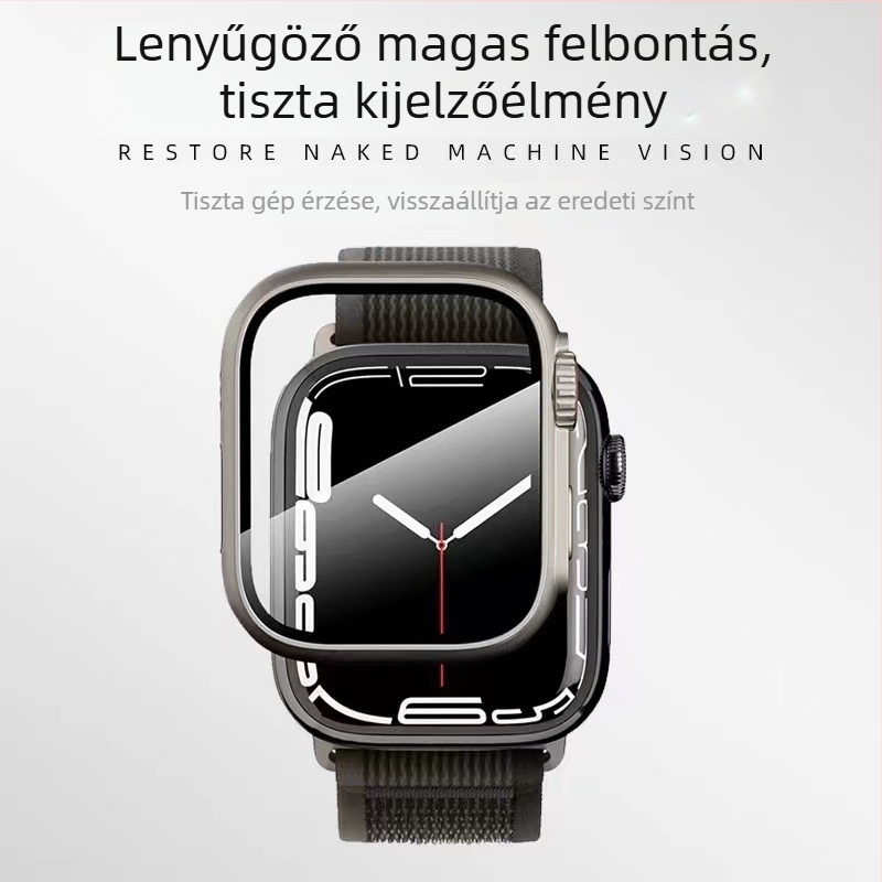 Apple Watch Ultra 49 mm védőhéj integrált képernyővédővel, kompatibilis a 40/41/44/45 mm