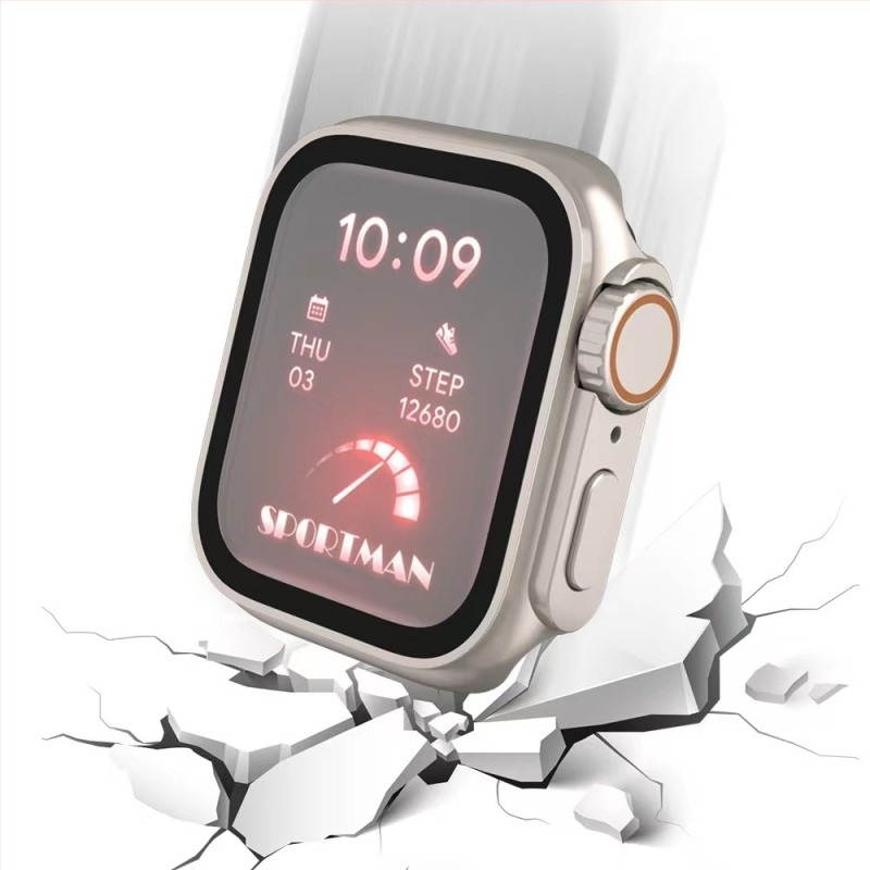 Apple Watch Ultra 49 mm védőhéj integrált képernyővédővel, kompatibilis a 40/41/44/45 mm