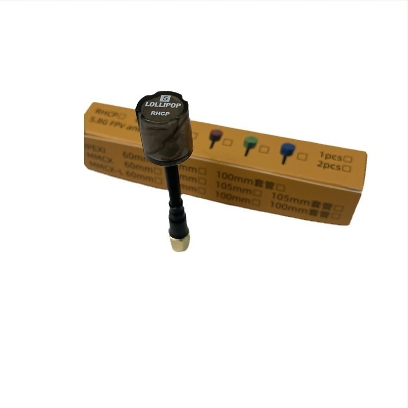 Y-típusú antenna FPV drónhoz, frekvenciák 1.2–1.3 GHz, 4.9 GHz, 5.8 GHz, impedancia 50 Ω, nyereség 2.7, SWR ≤ 1.5