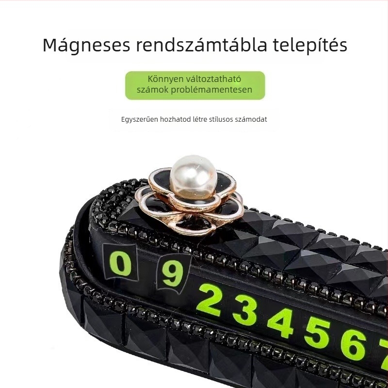 Műanyag ideiglenes parkolási szám tábla, modell 202304101, Yiwu Zhejiang eredetű, világító digitális dísz