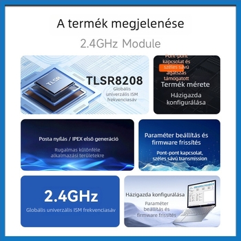 2.4G RF adó- és vevő modul TLSR8208 TLSR8208 chip, vezeték nélküli soros kommunikáció, adás és vétel, alacsony energiafogyasztás, Yibait márka