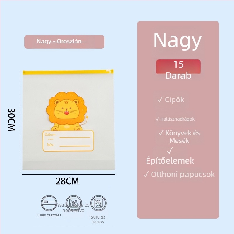 Ruha tároló táska, Chchelity, aranyos rajzfilmszerű stílus (PE anyag, többfunkciós, modell: élelmiszer-biztonsági minőség, márka: Chchelity)