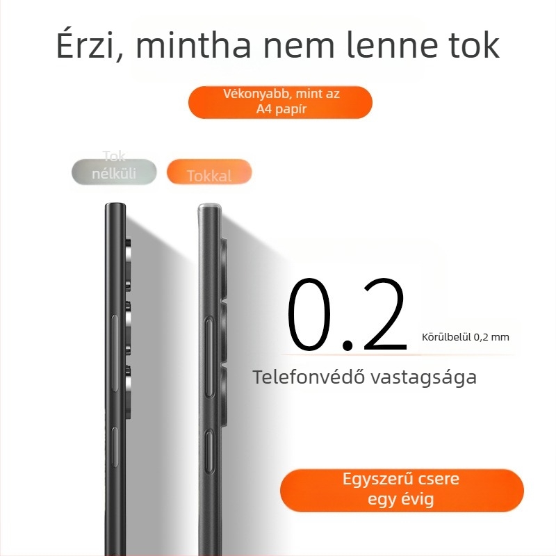 Samsung Galaxy S24 Ultra telefontok — ultra vékony, matt PP keményhéj, minimalist design, hőelvezetés, ujjlenyomat-mentes, testreszabható