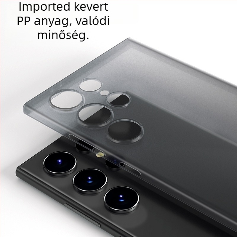 Samsung Galaxy S24 Ultra telefontok — ultra vékony, matt PP keményhéj, minimalist design, hőelvezetés, ujjlenyomat-mentes, testreszabható