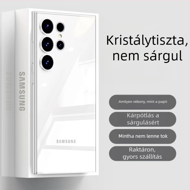 Samsung Galaxy S24 Ultra telefontok — ultra vékony, matt PP keményhéj, minimalist design, hőelvezetés, ujjlenyomat-mentes, testreszabható