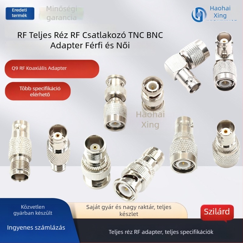 Koaxiális RF csatlakozó adapter: BNC–TNC, TNC-J–BNC-K, férfi a nőhöz