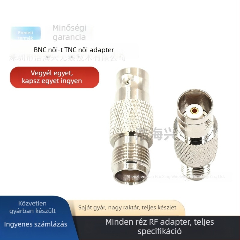 Koaxiális RF csatlakozó adapter: BNC–TNC, TNC-J–BNC-K, férfi a nőhöz