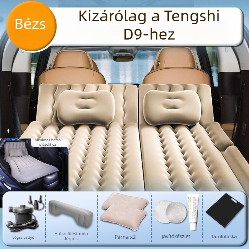 Denza D9 Felfújható autós matrac – légágy a hátsó ülésekhez, a csomagtartóhoz és a harmadik üléssornak