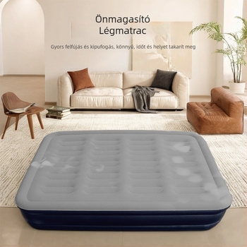 Kempinghez és RV-hez használható felfújható matrac, hordozható, vastag kialakítású, automata felfújás, teherbírás 400 kg, súly 4,9–7 kg, univerzális kompatibilitás