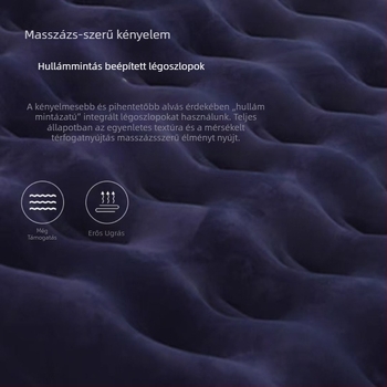 Felfújható ágy kempingezéshez — felület: kompozit szövet; kültéri használat; sátorhoz alkalmas