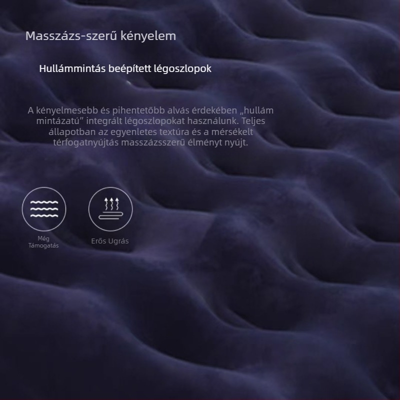 Felfújható ágy kempingezéshez — felület: kompozit szövet; kültéri használat; sátorhoz alkalmas