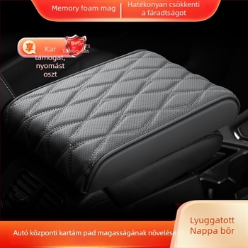 Autó középső kartámasz párna, bőr, modell fsxd01, univerzális kompatibilitás, súly 0,5 kg
