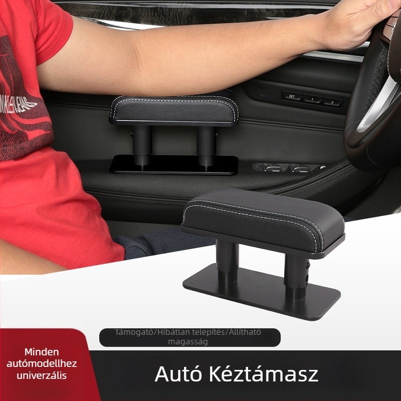 Bal oldali bőr autókarfa párna (Univerzális, Modell 6913, Súly 0,2 kg, Szerelési támogatás)