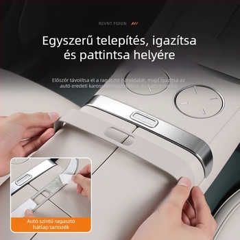 Xiaomi Yu7 központi vezérlő dekoratív matricái – szilikon, ragasztó nélküli védőpadok, karcolás elleni védelem a karfa alatti gombokhoz (Model YU7)