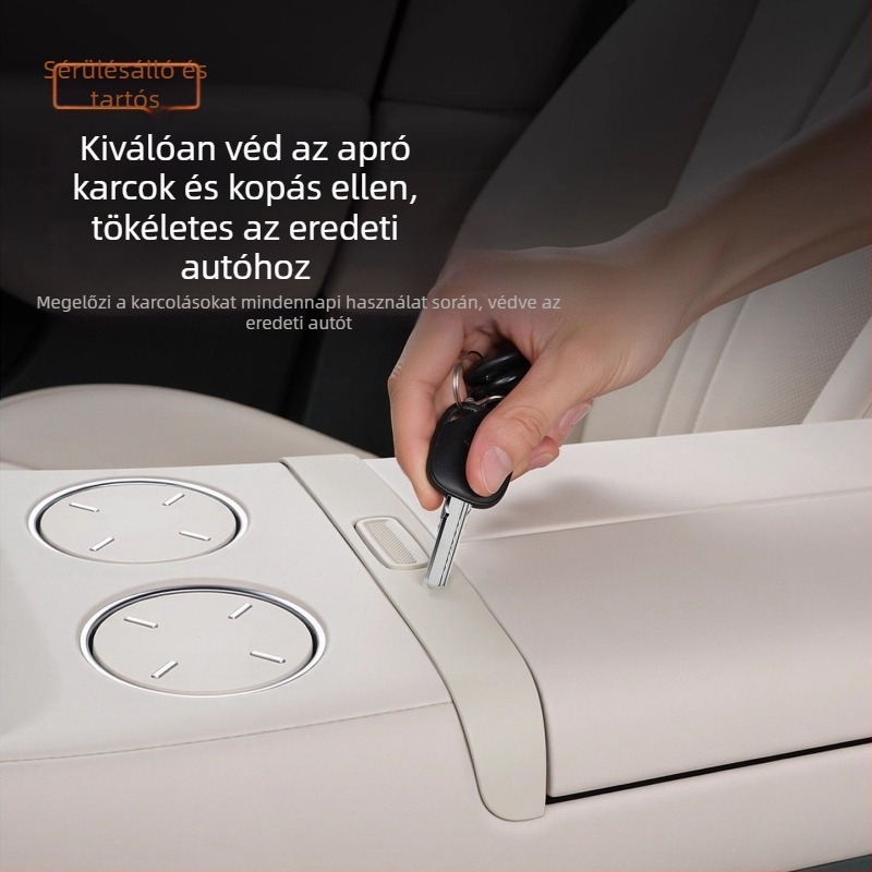 Xiaomi Yu7 központi vezérlő dekoratív matricái – szilikon, ragasztó nélküli védőpadok, karcolás elleni védelem a karfa alatti gombokhoz (Model YU7)