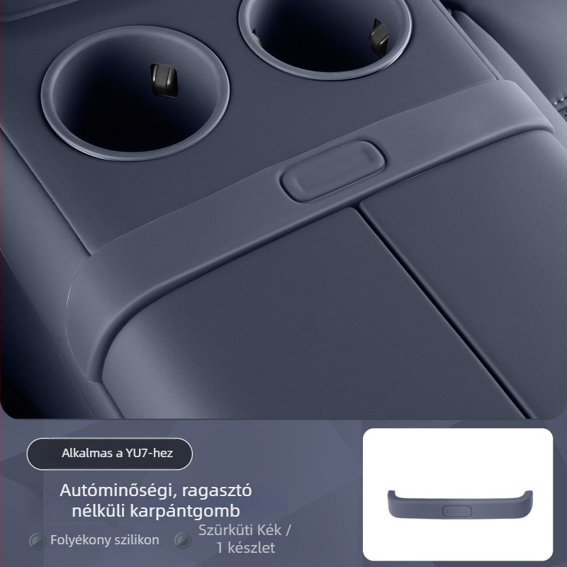 Xiaomi Yu7 központi vezérlő dekoratív matricái – szilikon, ragasztó nélküli védőpadok, karcolás elleni védelem a karfa alatti gombokhoz (Model YU7)