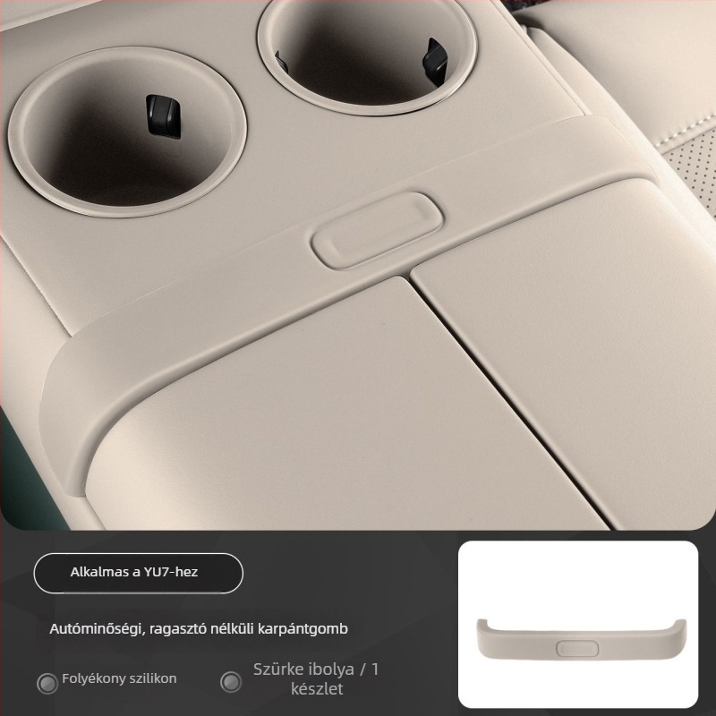 Xiaomi Yu7 központi vezérlő dekoratív matricái – szilikon, ragasztó nélküli védőpadok, karcolás elleni védelem a karfa alatti gombokhoz (Model YU7)