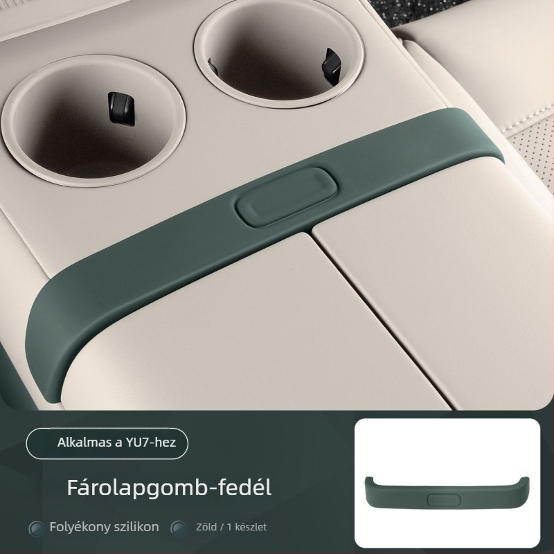 Xiaomi Yu7 központi vezérlő dekoratív matricái – szilikon, ragasztó nélküli védőpadok, karcolás elleni védelem a karfa alatti gombokhoz (Model YU7)