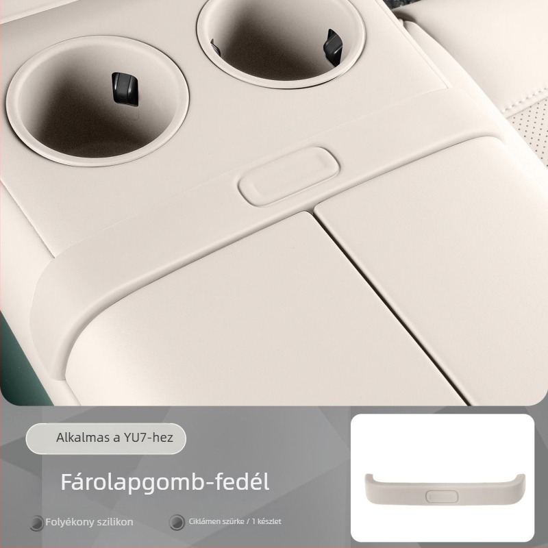 Xiaomi Yu7 központi vezérlő dekoratív matricái – szilikon, ragasztó nélküli védőpadok, karcolás elleni védelem a karfa alatti gombokhoz (Model YU7)