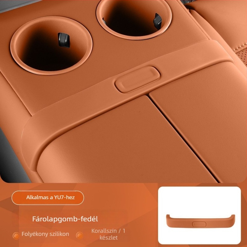 Xiaomi Yu7 központi vezérlő dekoratív matricái – szilikon, ragasztó nélküli védőpadok, karcolás elleni védelem a karfa alatti gombokhoz (Model YU7)