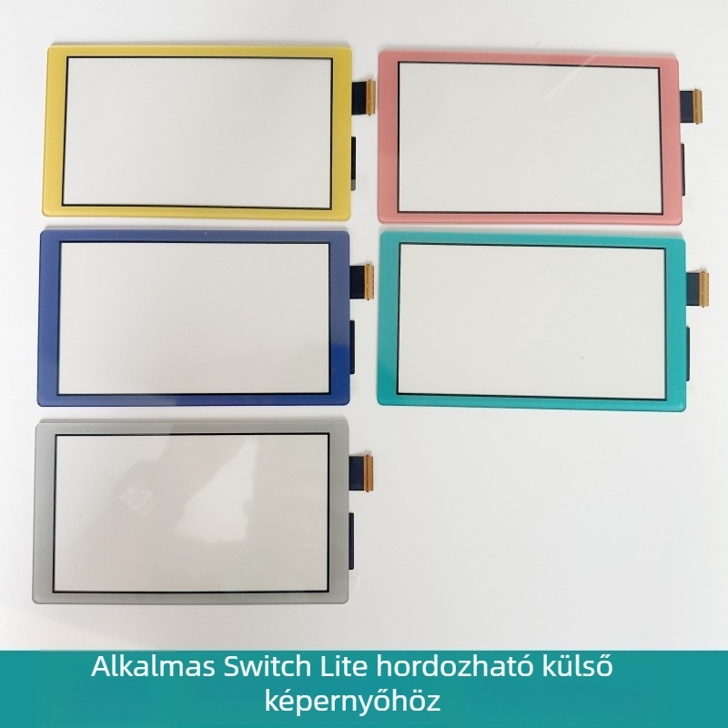 Switch Lite érintőképernyő javító alkatrész – üveg, csatlakozó aljzat, 2 db