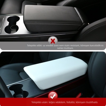 Tesla Model 3/Y kartámaszfedél – TPE belső központi konzolfedél, testreszabható