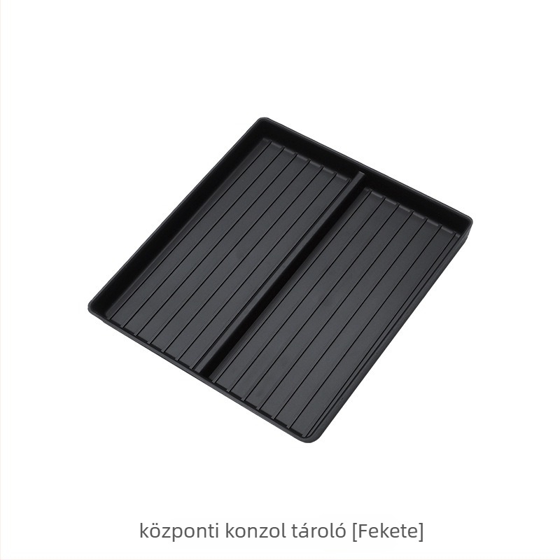 Tesla Model 3 középkonzol alsó tárolódoboz anti-slip párnával, TPE anyagú, belső karfén belüli használatra, fogantyúval