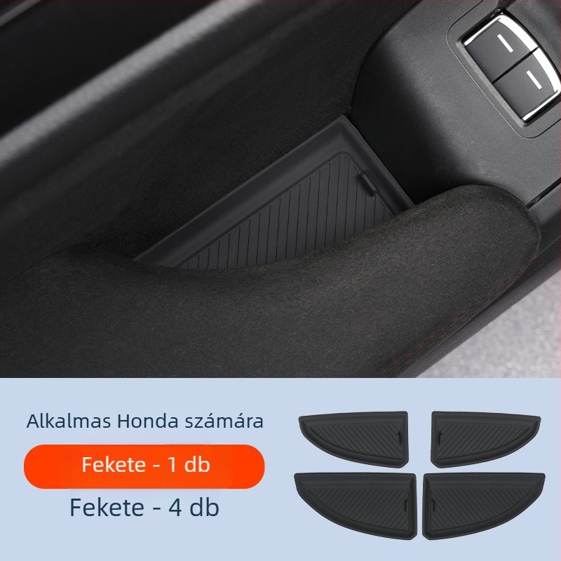Szilikonból készült autó belső matszett, ajtó pohártartóval és tároló résszel – nem testreszabható