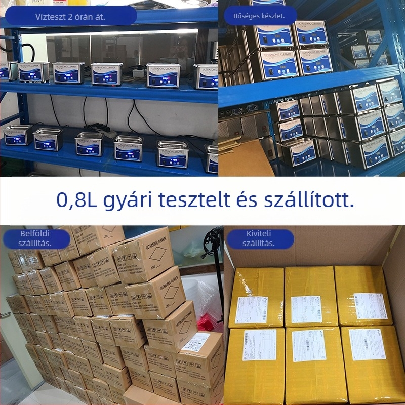 Beépített ultrahangos tisztító szemüveg, órák és ékszerek számára, 40 kHz, 50 W, 1 rekesz, digitális gombok fűtés nélkül