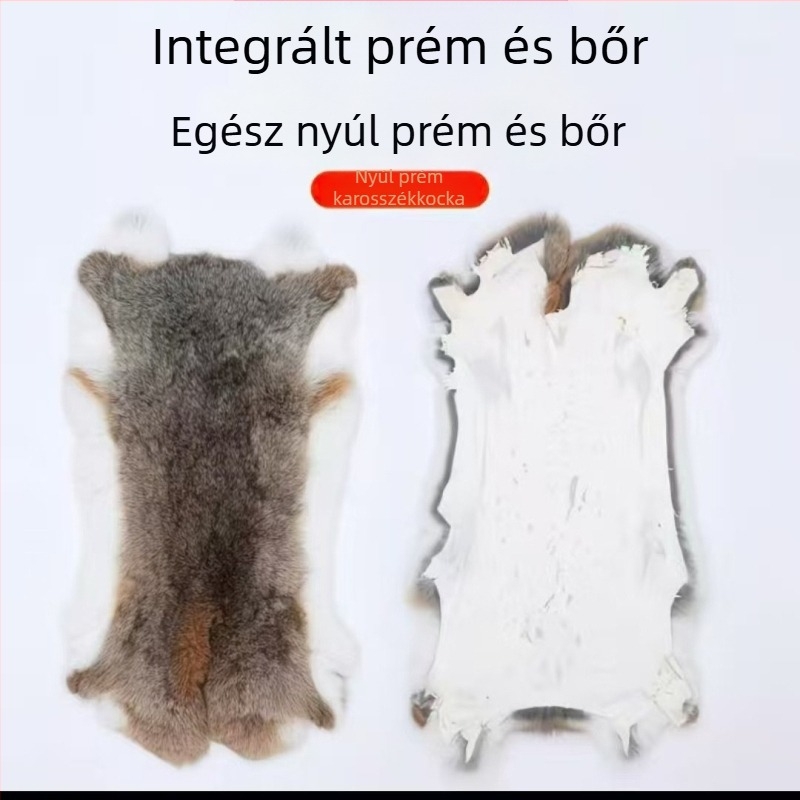 autó kartámasz alátét nyúl szőrrel, univerzális illeszkedés, testreszabható