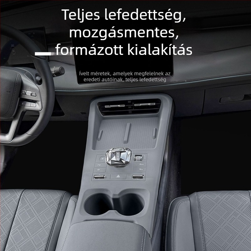 Szilikon központi konzol padok, testreszabhatóak, anyag: szilikon, kompatibilis BYD Qin Plus-szal