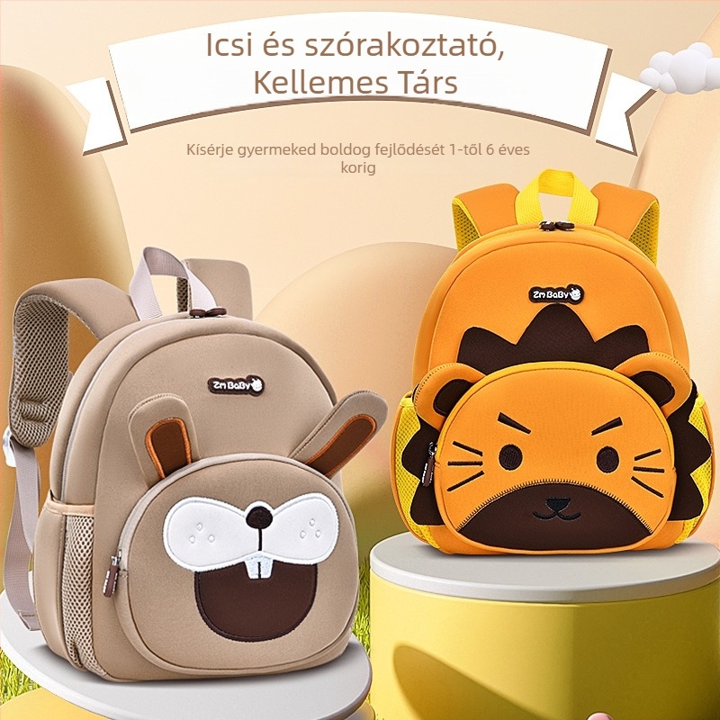 Sesame Baby óvodai hátizsák, mintás rajzfilm, könnyű diving anyag, nylon bélés, uniszex