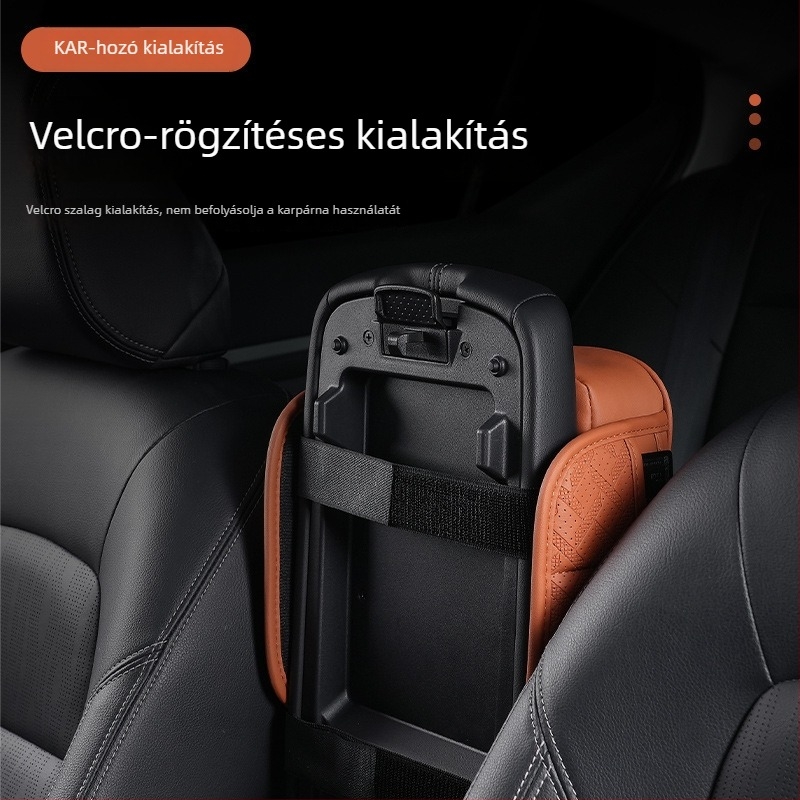 Bőr központi kartámasz párna – univerzális, testreszabható védőhuzat kartámaszhoz