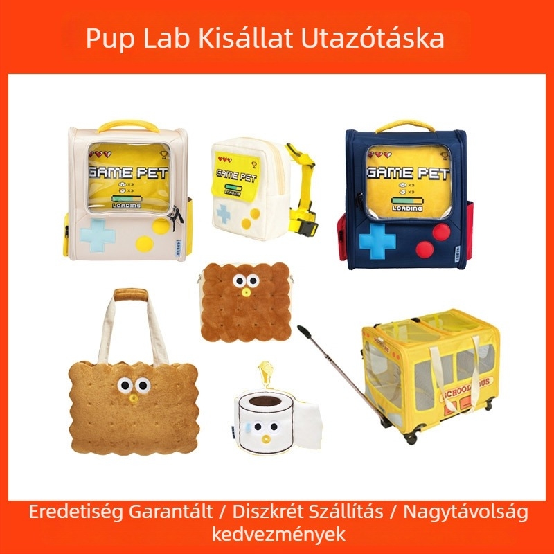 Poop Lab kisállat utazótáska — Oxford anyag, kapacitás 100, Cartoon minta, állatok számára