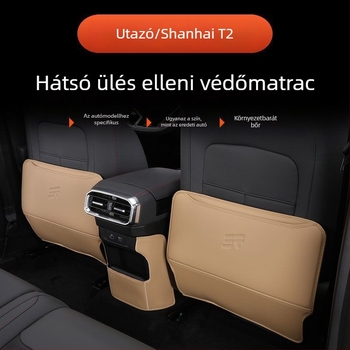 Hátsó ülés védő párna és hátsó támla párna, foltálló és kopásálló, belső módosítás, Modell 001